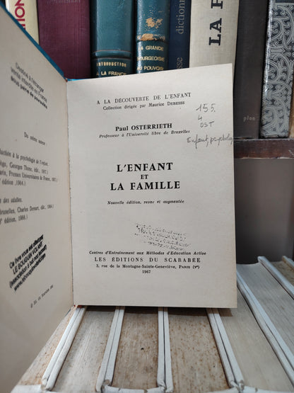 Osterrieth - L'enfant et la famille