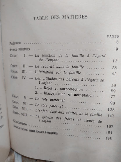 Osterrieth - L'enfant et la famille
