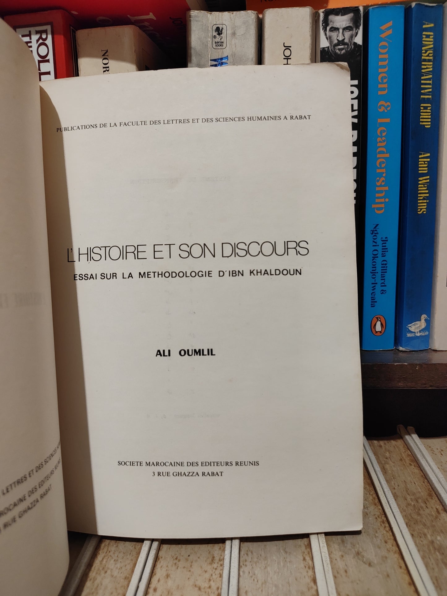 Oumlil - L'histoire et son discours essais sur la méthodologie d'Ibn Khaldoun