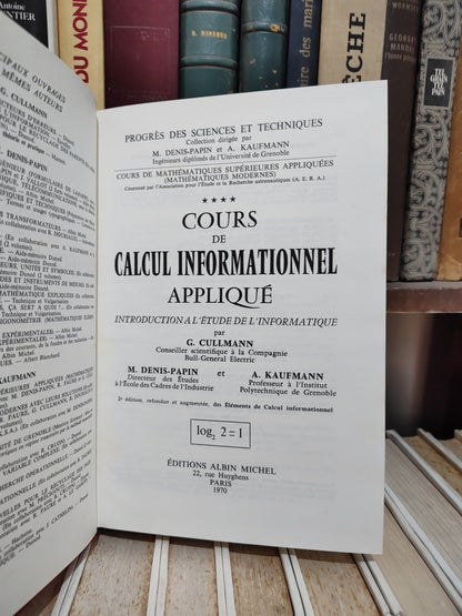 Papin - Cours de calcul informationnel appliqué
