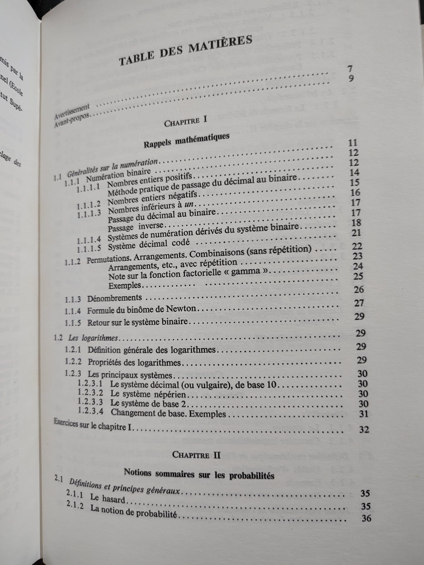 Papin - Cours de calcul informationnel appliqué