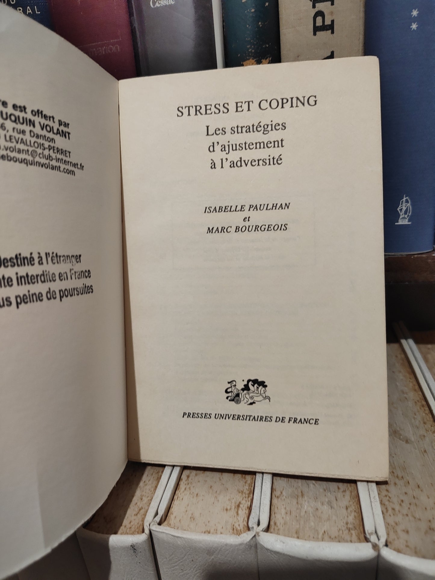Paulhan - Stress et coping : les stratégies d'ajustement à l'adversité