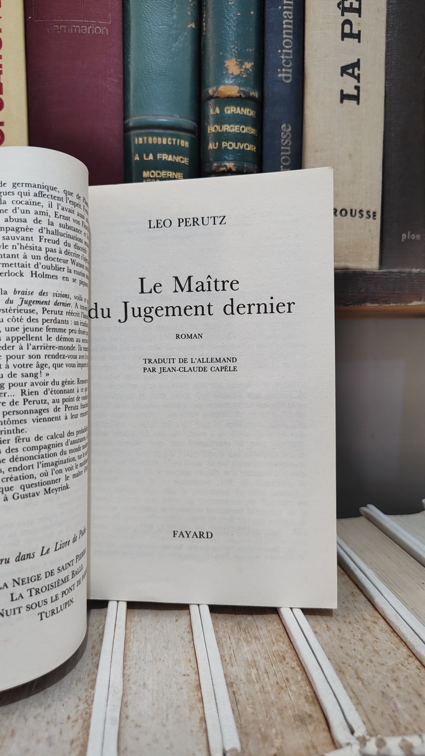 Perutz - Le maitre du jugement dernier