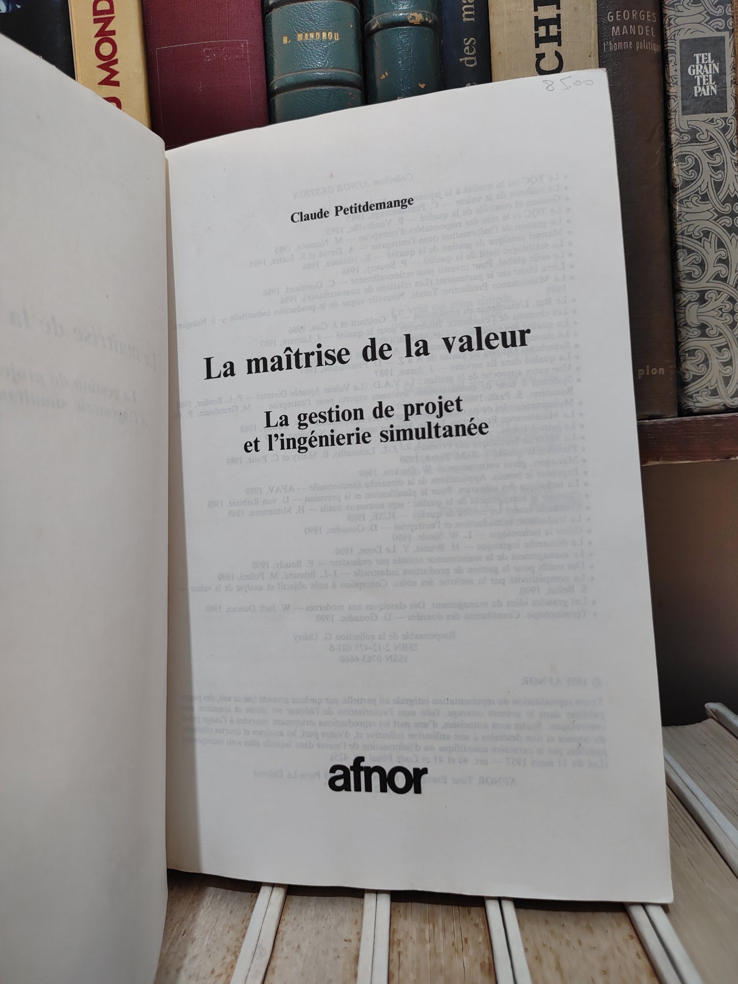 Petitdemange - La maitrise de la valeur : La gestion de projet et l'ingénierie simultanée