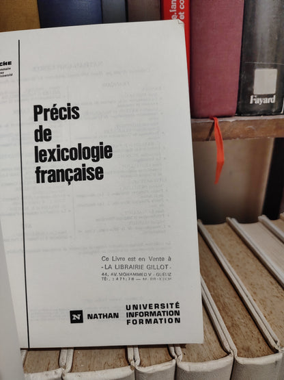 Picoche - Précis de lexicologie française