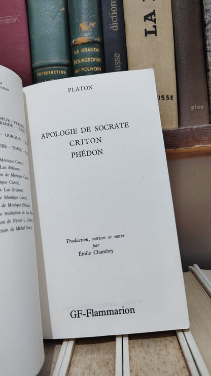 Platon - Apologie de Socrate Criton Phédon