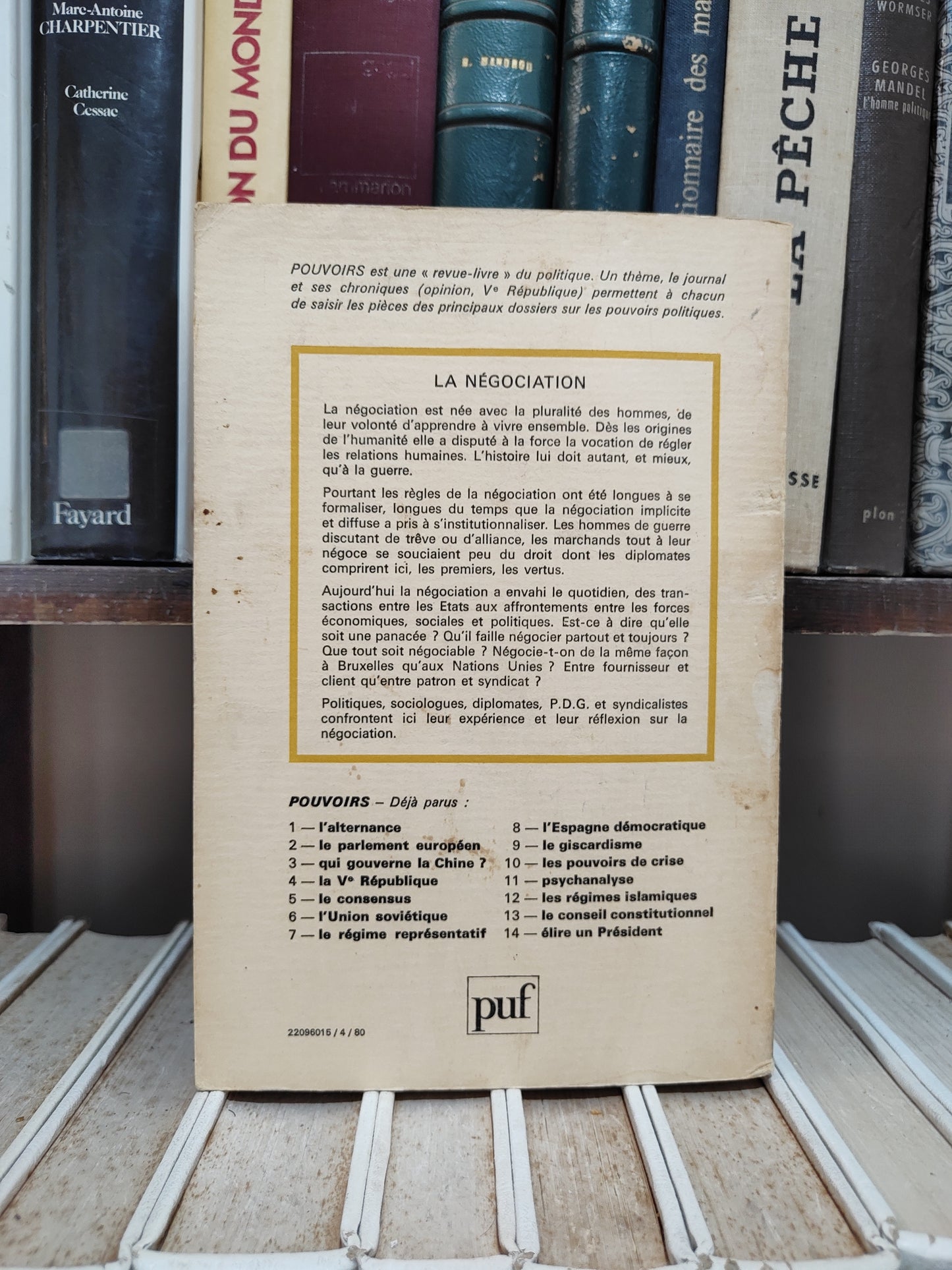 Pouvoirs 15 La négociation