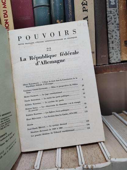 Pouvoirs 22 La R F A
