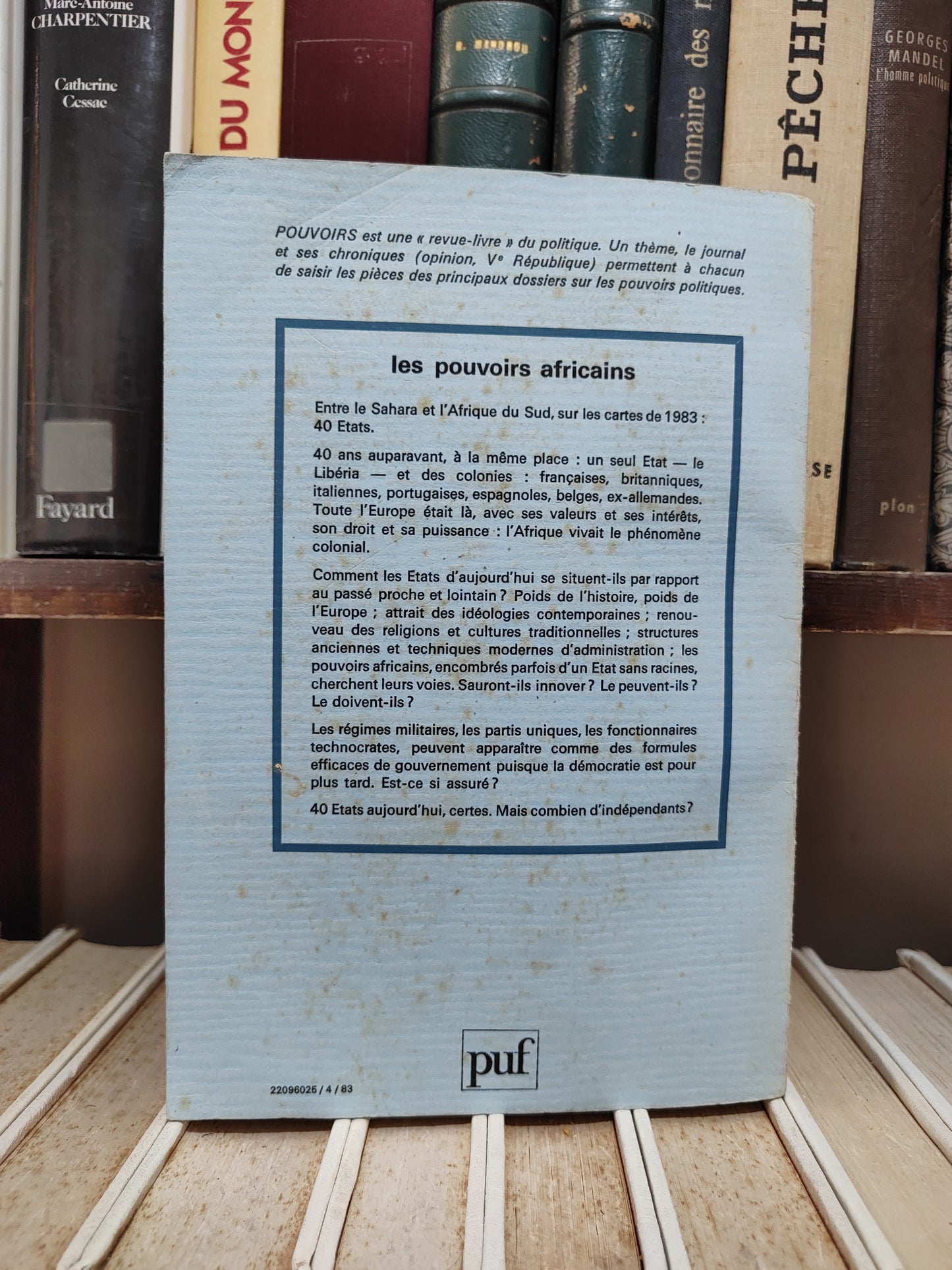 Pouvoirs 25 Les pouvoirs africains