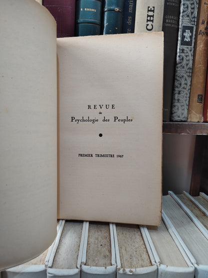 Psychologie des peuples N 1