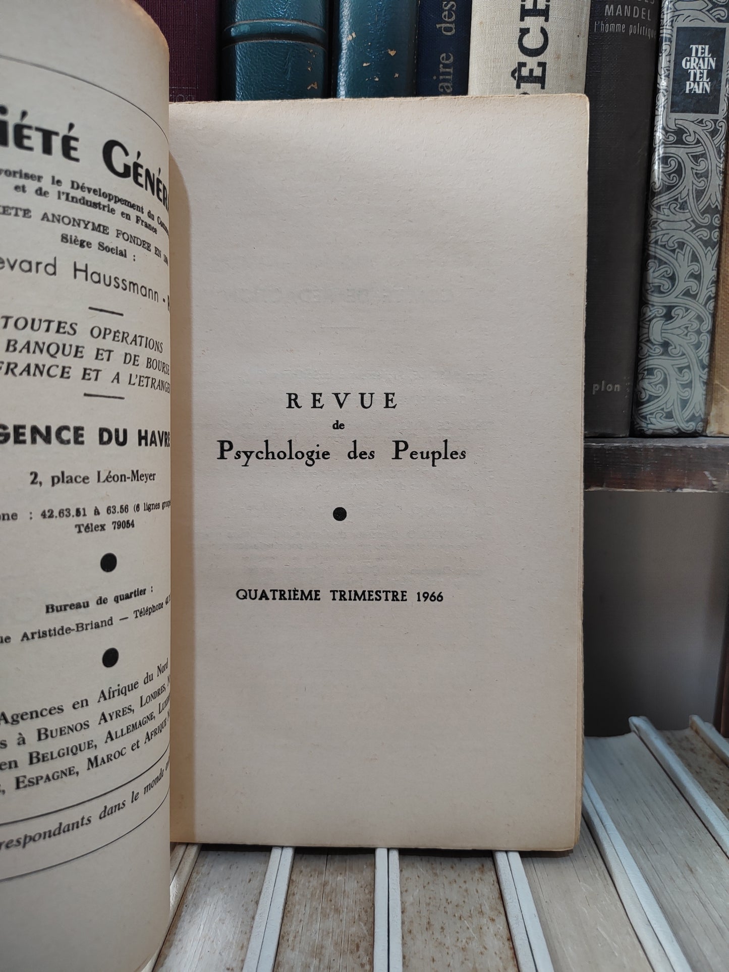 Psychologie des peuples N 4