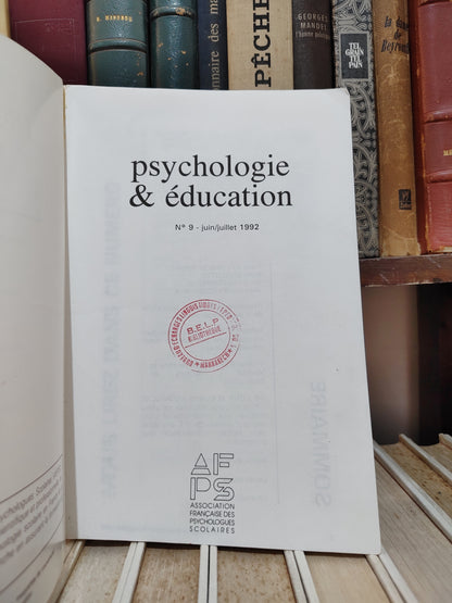 Psychologie et éducation n 9