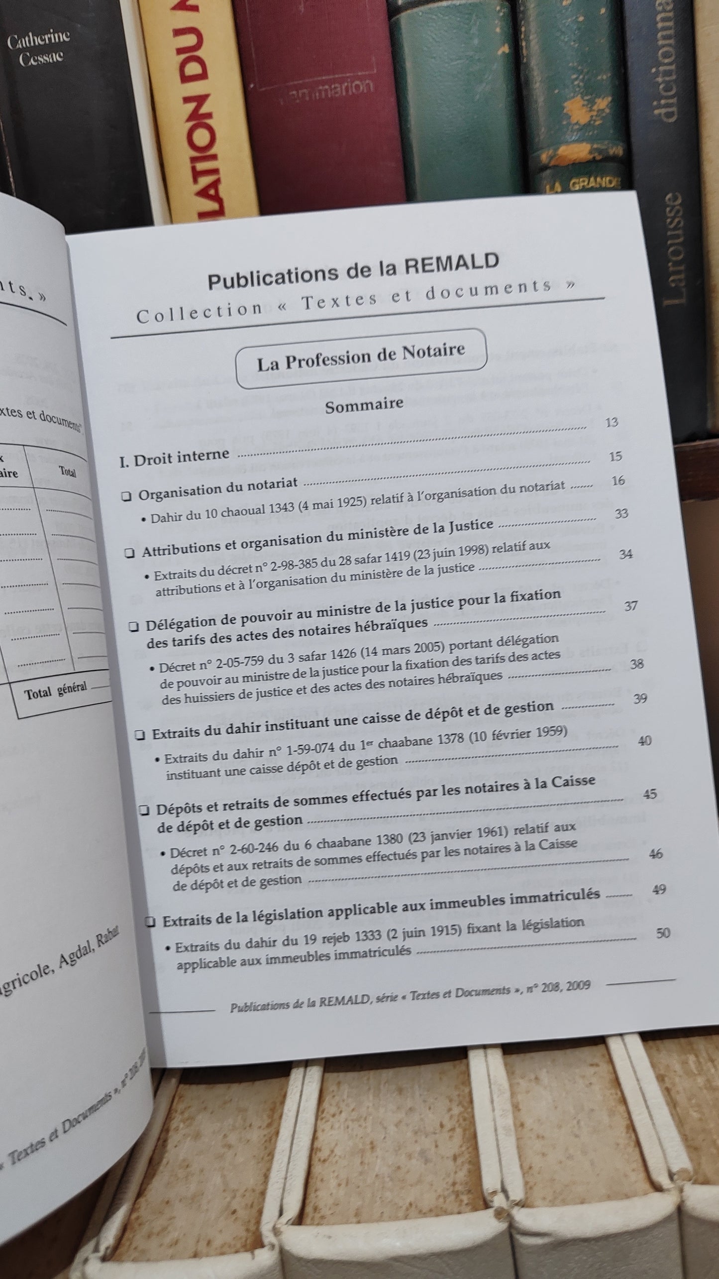 REMALD 208 La profession de Notaire مهنة الموثق