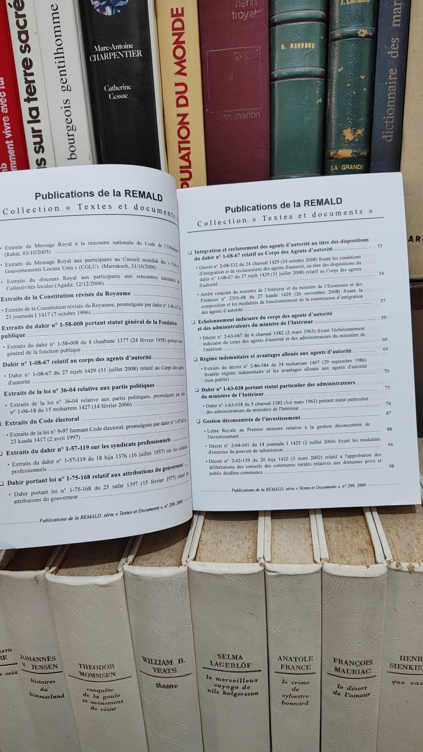 REMALD 209 Le nouveau statu des agents d'autorité النظام الاساسي الجديد لرجل السلطة