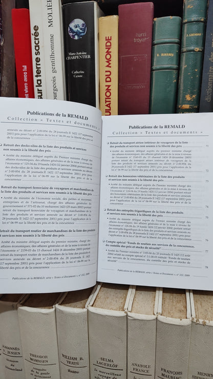 REMALD 222 droit de la concurrence et des prix  قانون المنافسة و الاسعار