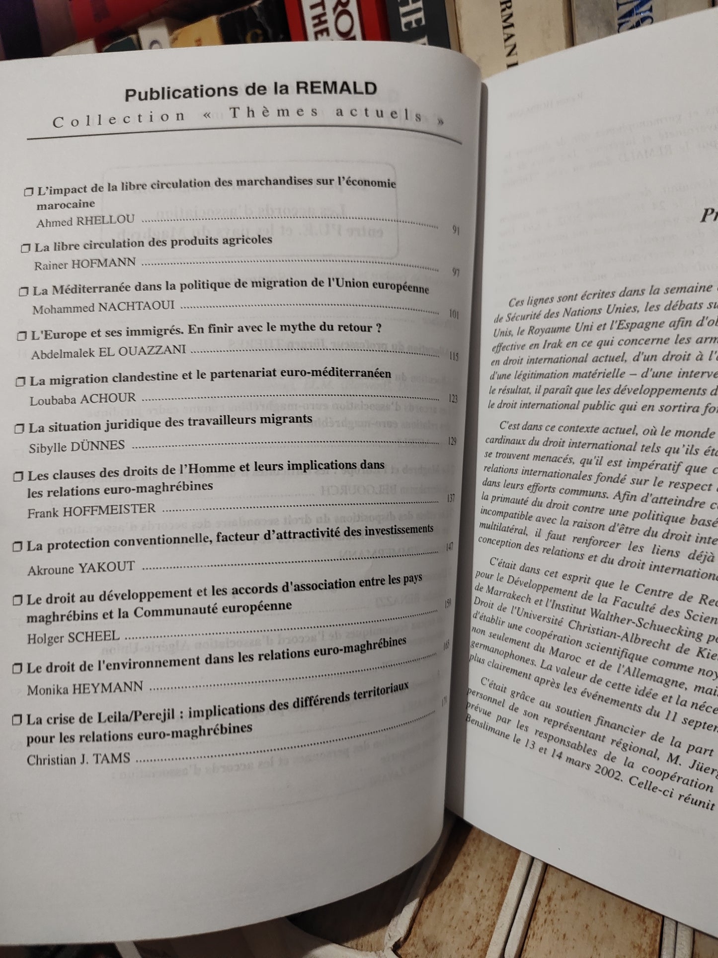 REMALD 42 Le partenariat euro-maghrébin