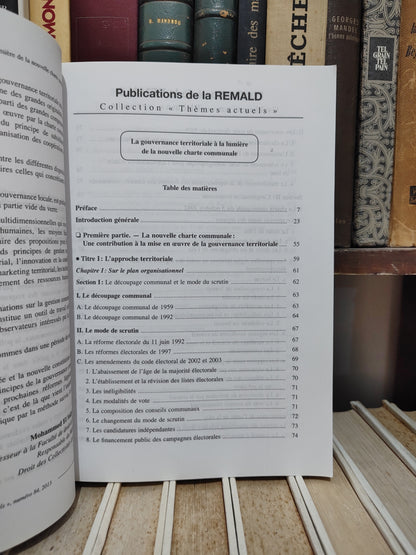 REMALD 84 La gouvernance territoriale à la lumière de la nouvelle charte communale