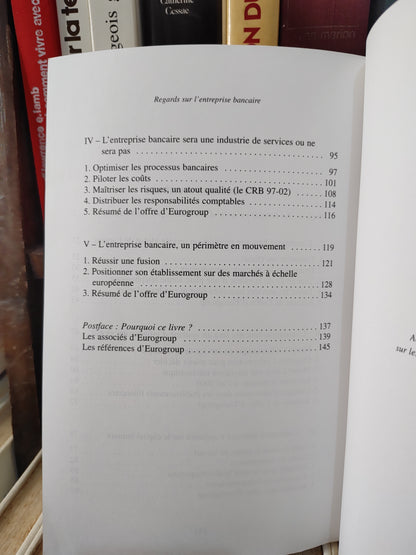 Regards sur l'entreprise bancaire