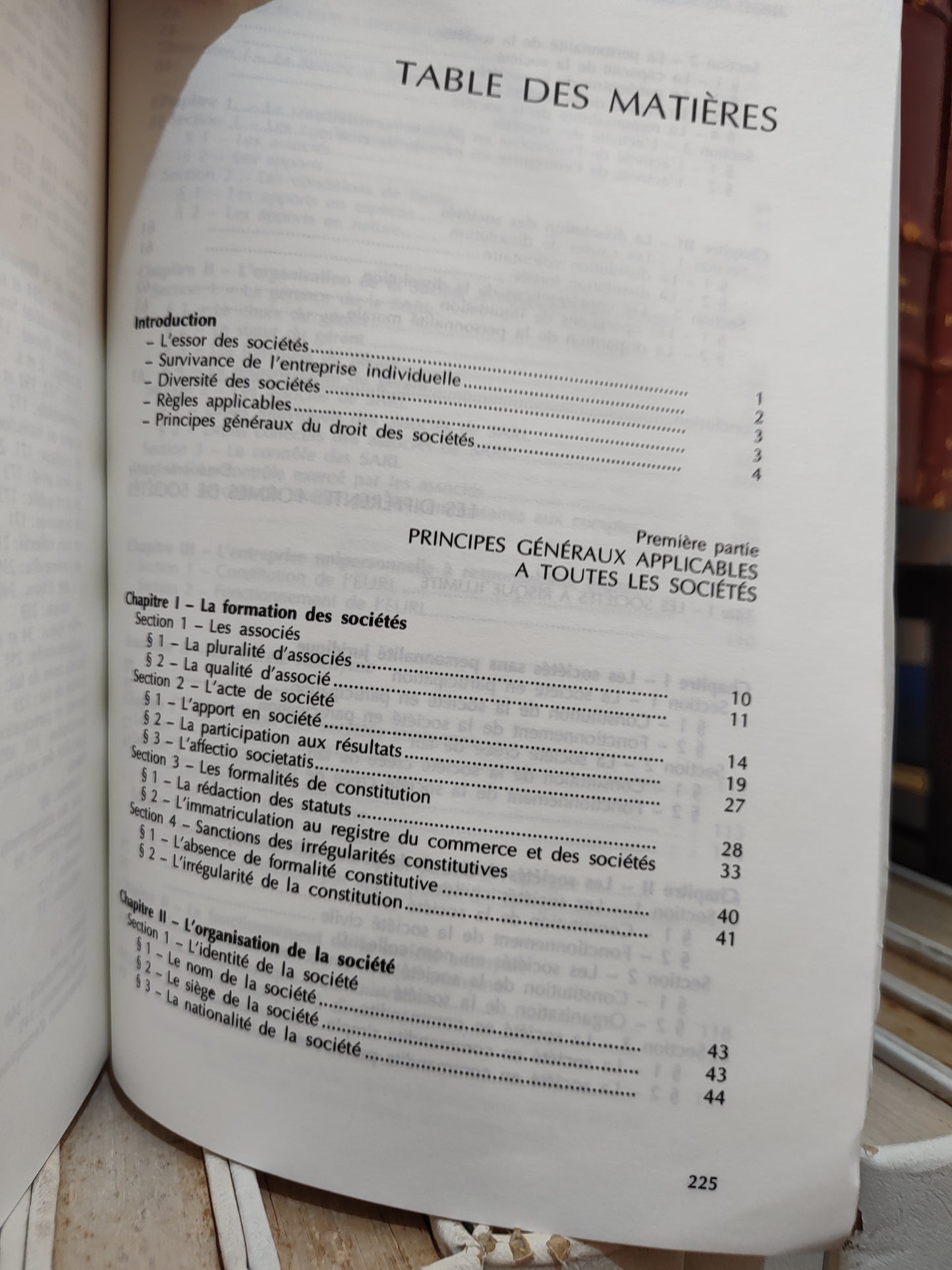 Reinhard - Droit des sociétés