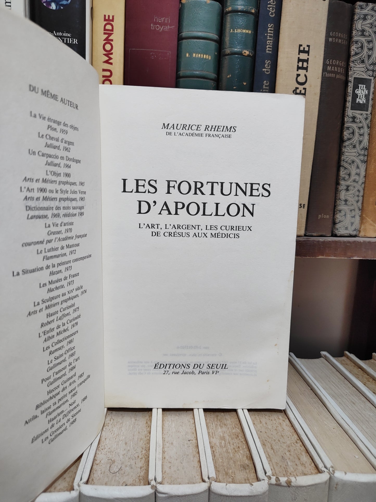 Rheims - Les fortunes d'apollon