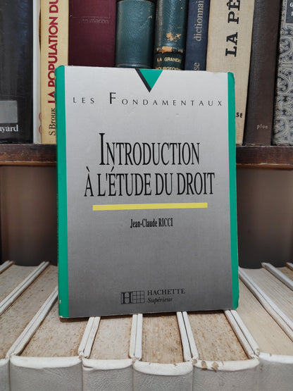 Ricci - Introduction à l'étude du droit