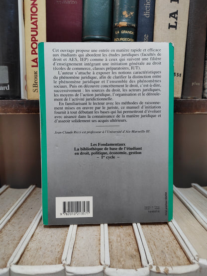 Ricci - Introduction à l'étude du droit