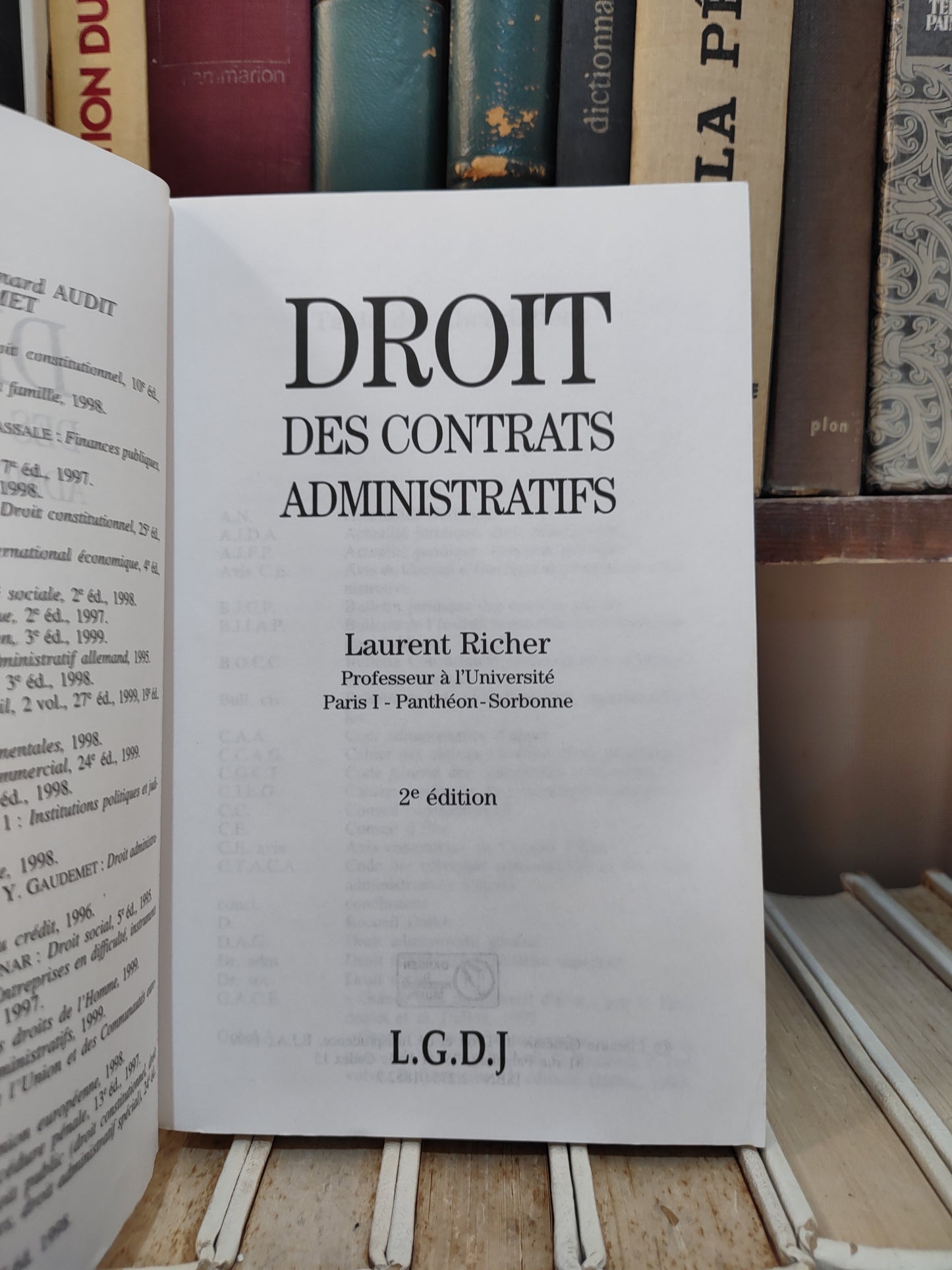 Richer - Droit des contrats administratif