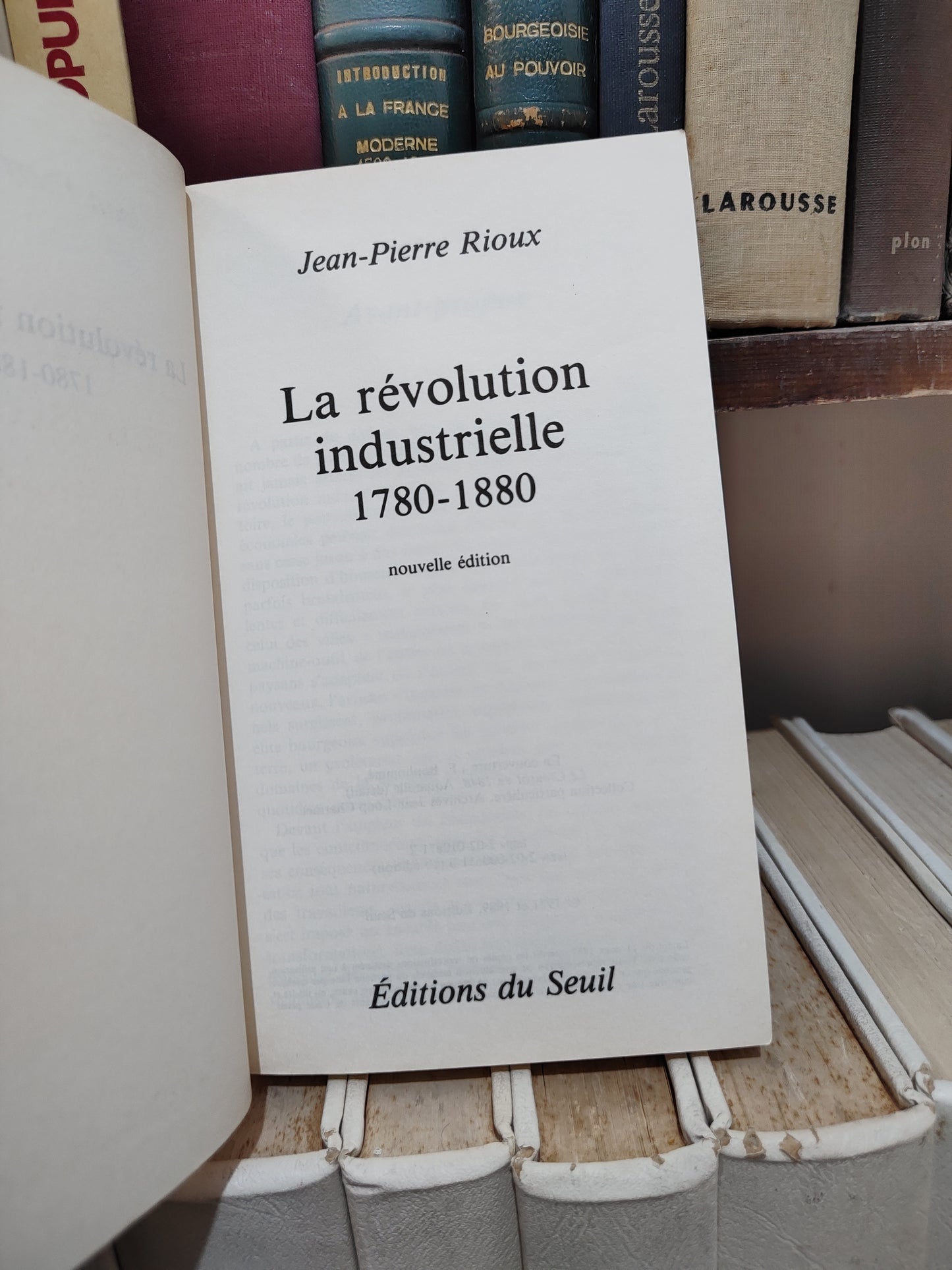 Rioux - La révolution industrielle 1780 - 1880
