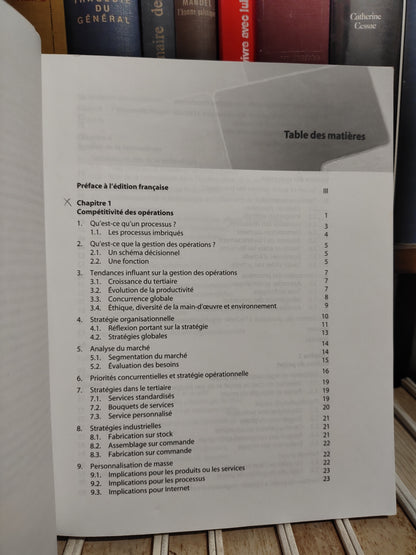 Ritzman - Management des opérations