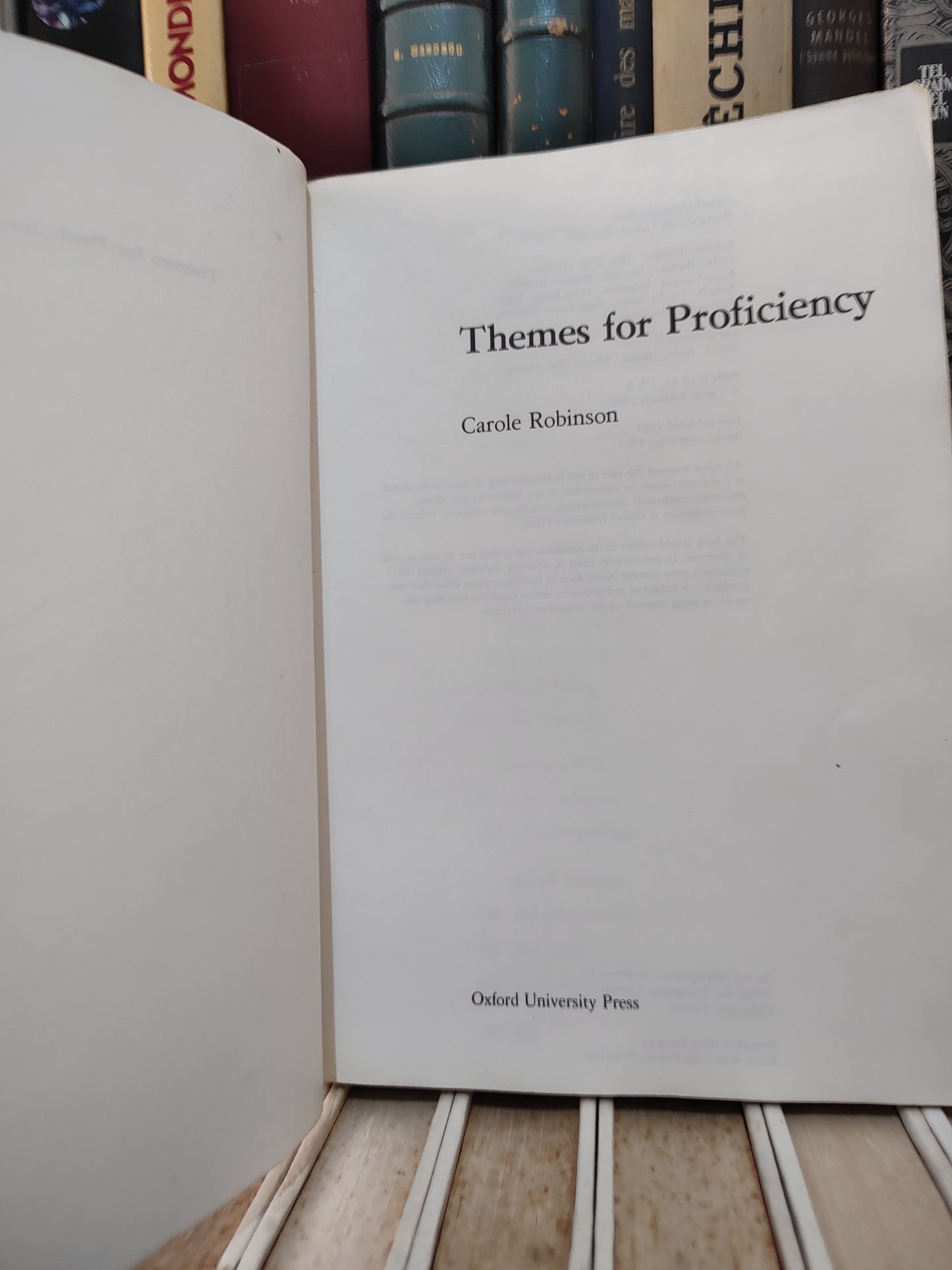 Robinson - Themes for proficiency