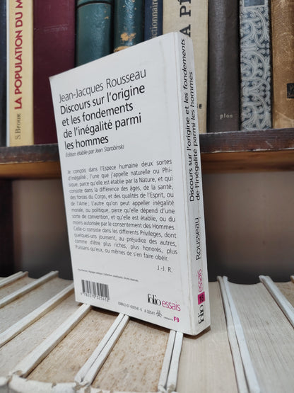 Rousseau - Discours sur l'origine et le fondements de l'inégalité parmi les hommes
