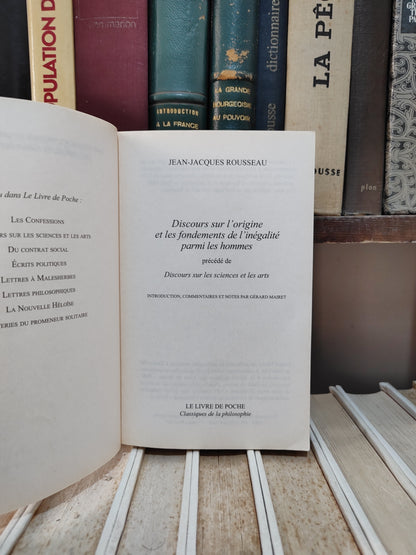 Rousseau - Discours sur l'origine et les fondements de l'inégalité parmi les hommes