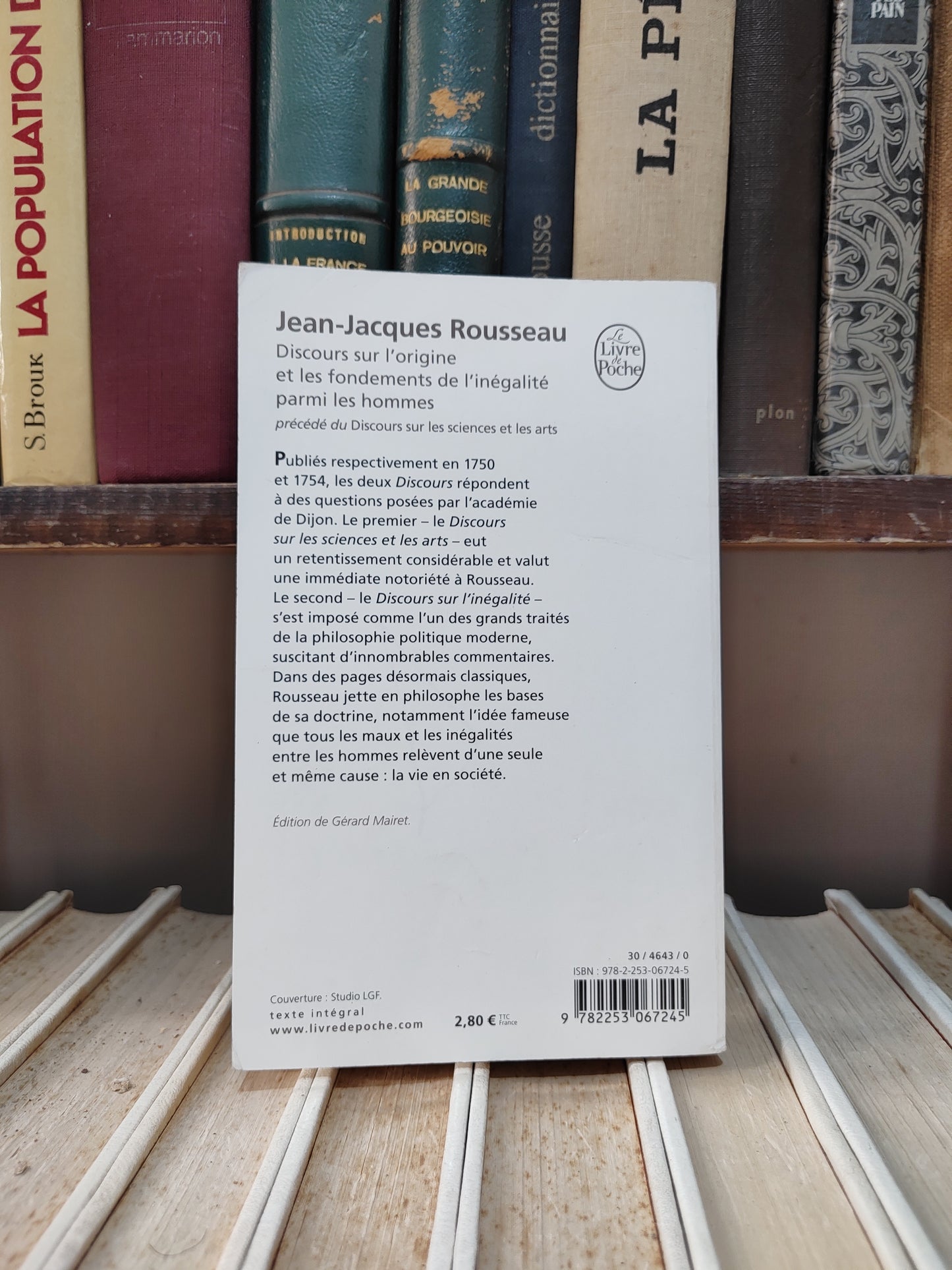Rousseau - Discours sur l'origine et les fondements de l'inégalité parmi les hommes