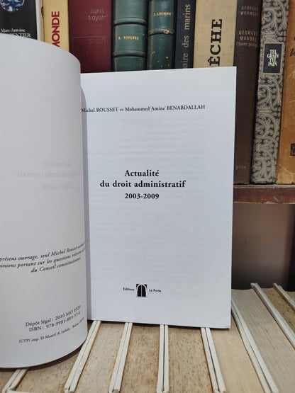 Rousset - Actualité du droit administratif 2003-2009