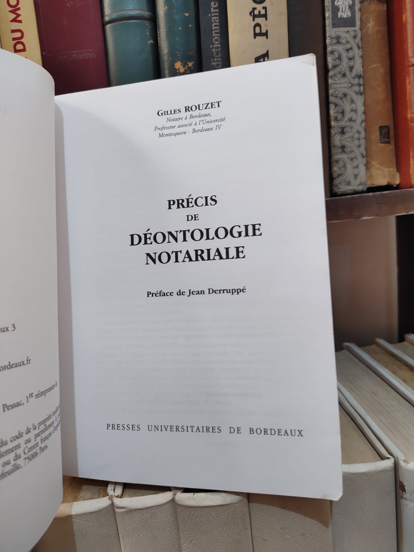 Rouzet - Précis de déontologie notariale