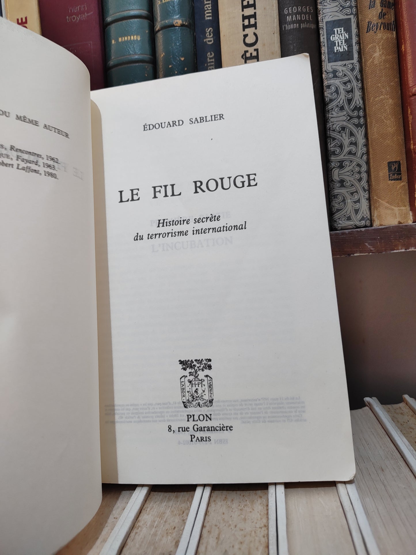 Sablier - Le fil rouge : Histoire secrète du terrorisme international
