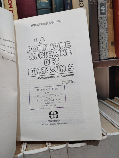 Saint Paul - La politique africaine des Etats-Unis