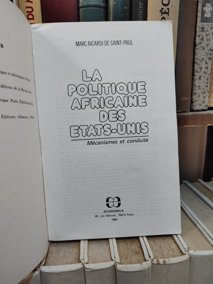 Saint paul - La politique africaine des États-Unis