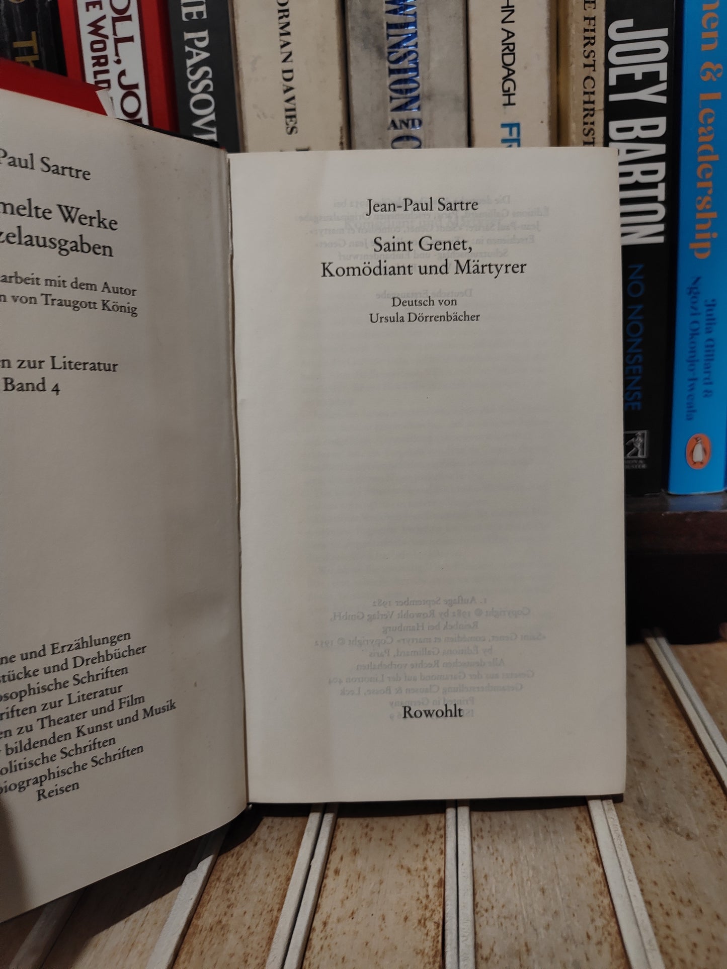 Sartre - Saint Genet Komodiant und martyrer