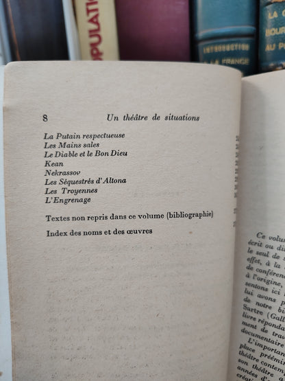 Sartre Un théatre de situations