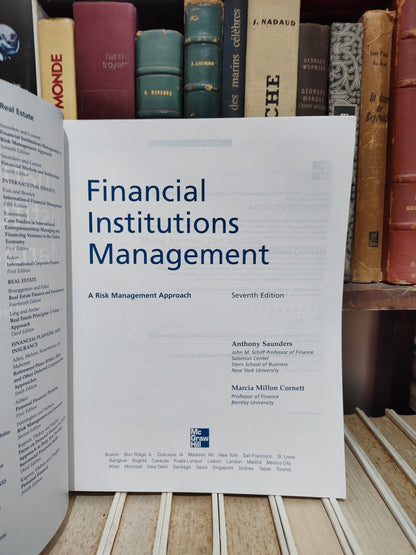 Saunders - Financial institutions management