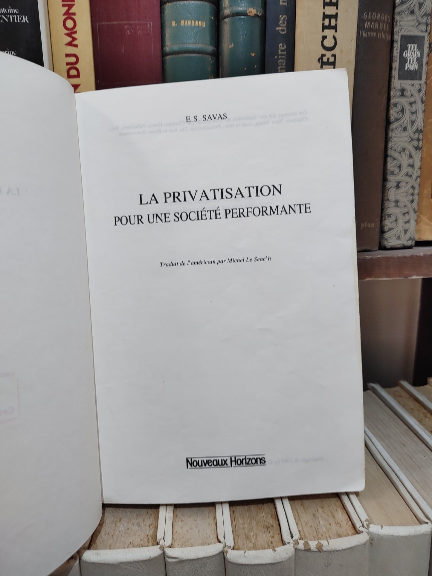 Savas - La privatisation pour une société performante