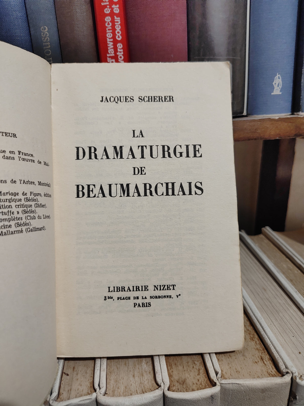 Scherer - La dramaturgie de Beaumarchais