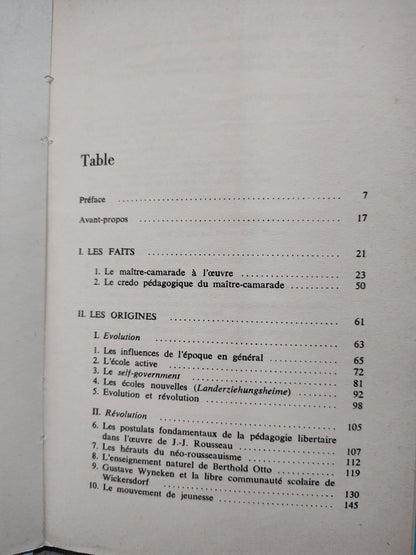 Schmid - Le maitre camarade et la pédagogie libertaire