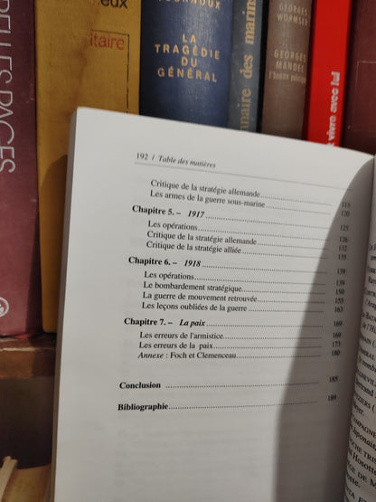 Schnetzler - Les erreurs stratégiques pendant la première Guerre mondiale