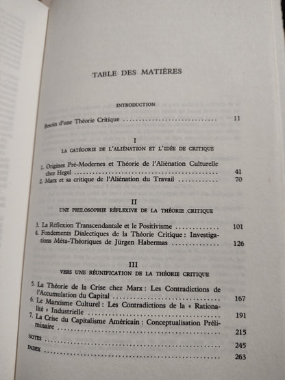 Schroyer - Critique de la domination