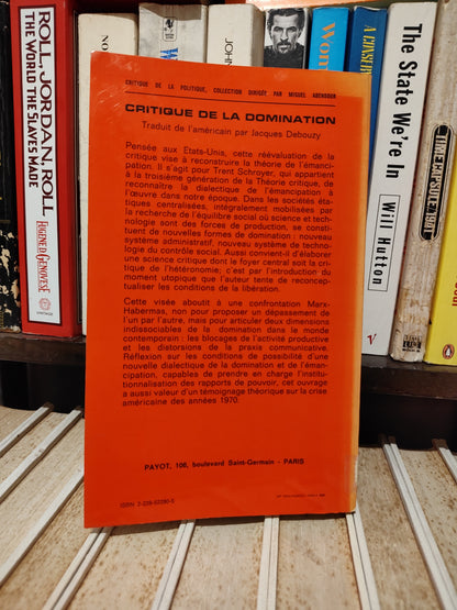 Schroyer - Critique de la domination