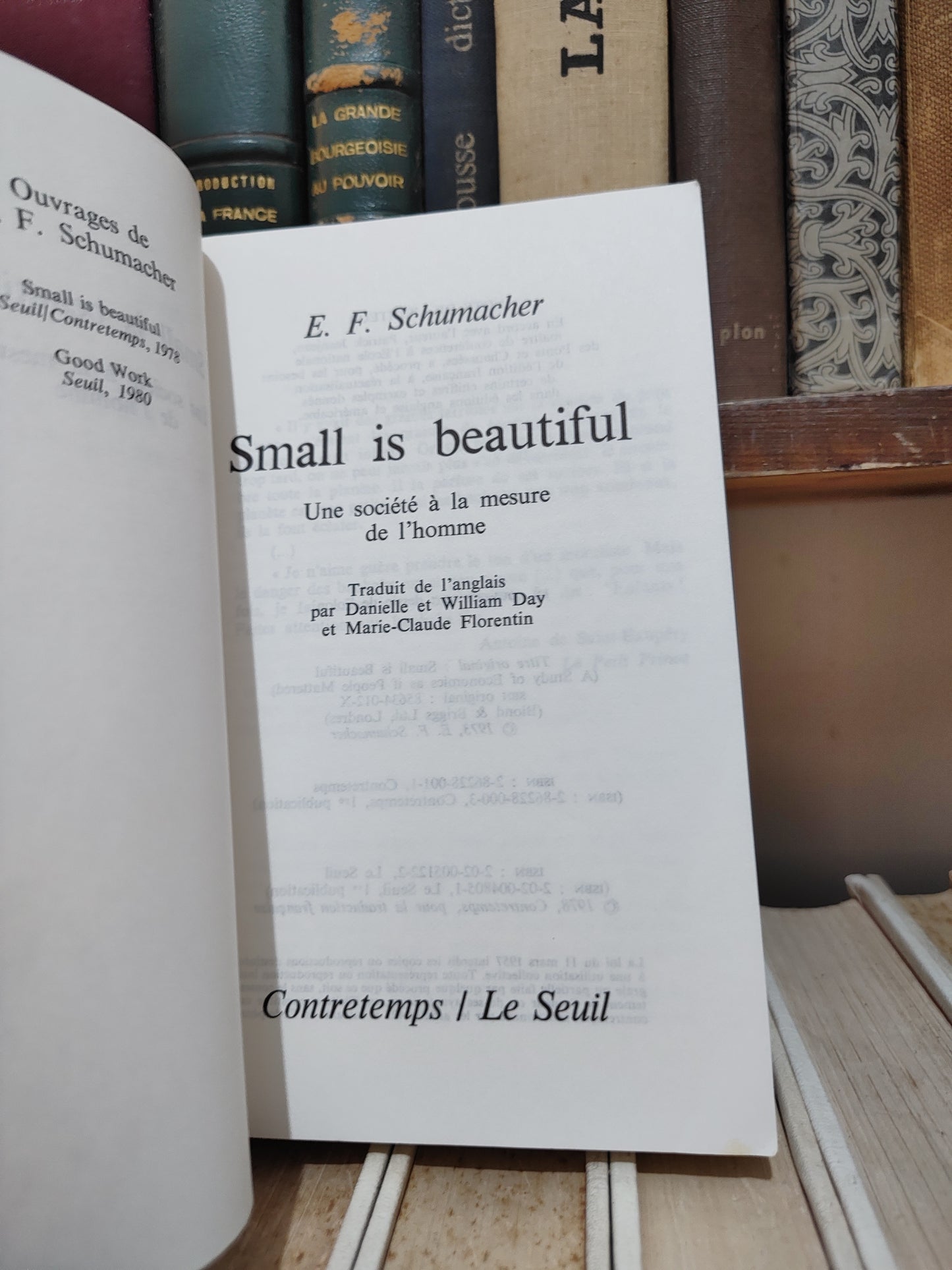 Schumacher - Small is beautiful : Une société à la mesure de l'homme