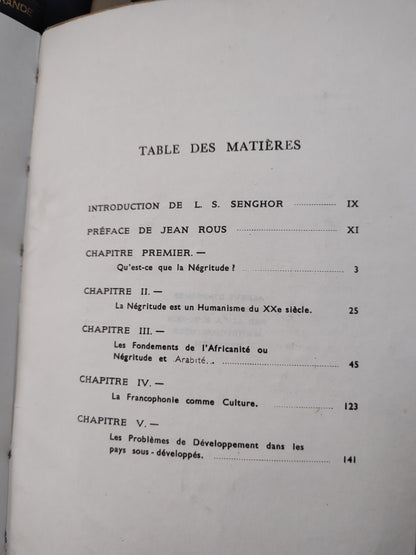 Senghor - Negritude arabite et francite