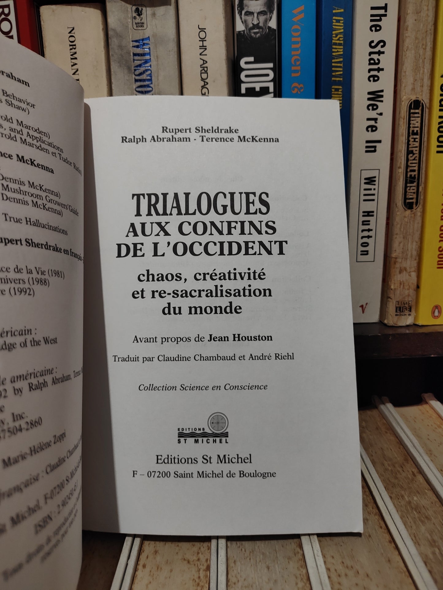 Sheldrake - Trialogues aux confins de l'occident